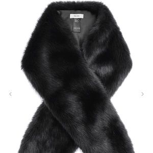 Reiss Faux Fur Scarf